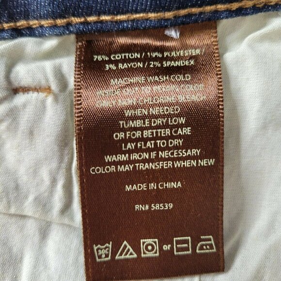 Kut from the Kloth Jeans Size 6 32X32.5 Blue Straight Leg Mid Rise - Picture 6 of 11